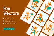80 Fox Vector Bundle, an Animal Illustration by Brickclay (Thumbnail 1 of 11)