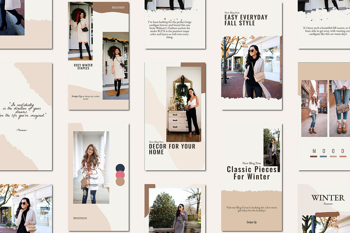 Lifestyle Instagram Pack | PS, a Social Media Template by BlancaLab Studio (Photo 8 of 8)