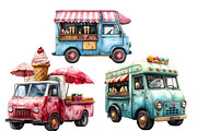Summer Ice Cream Truck Clipart PNG, an Illustration by Designworld (Thumbnail 5 of 6)