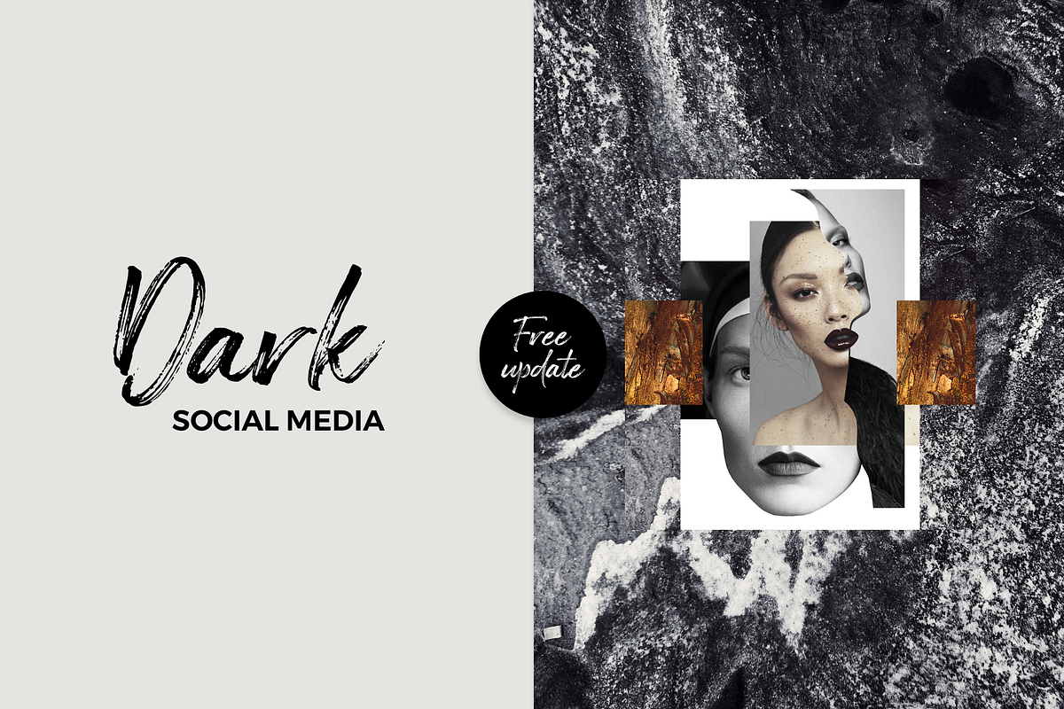 Dark Social Media Pack, a Social Media Template by RedRiver Studio (Photo 9 of 17)