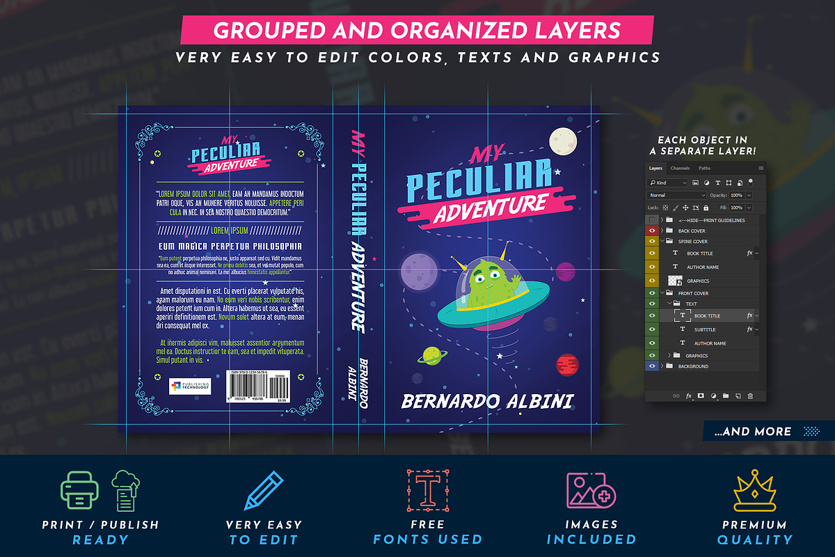 Book Cover Template 65, a Templates & Theme by Digital Goods (Photo 3 of 11)
