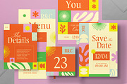 Summer Wedding Invitation Set, an Invitation Template by graphicook (Thumbnail 2 of 3)