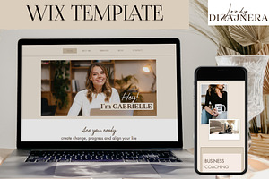 Wix Website Template Coach, Blogger