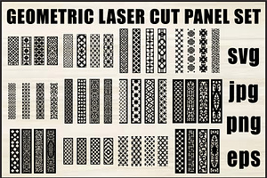 Geometric Pattern Panel Set, an Object Graphic by abu67222
