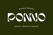 Ponno Creative Display Font, a Sans Serif Font by Artiveko (Thumbnail 1 of 8)