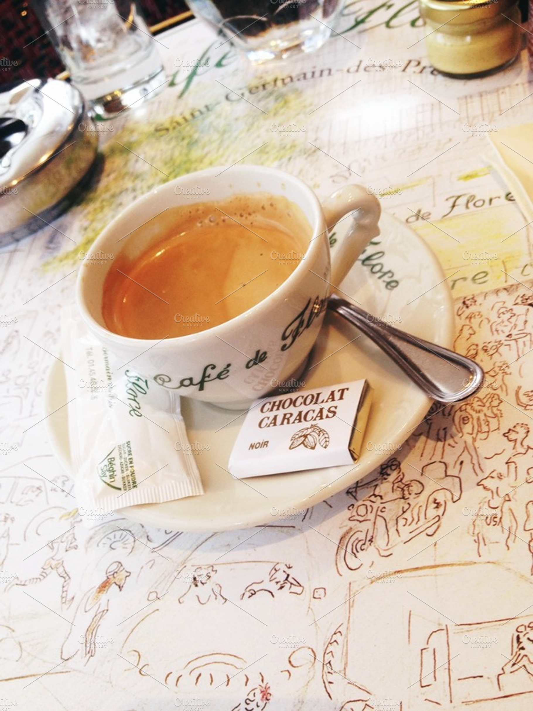 Coffee in paris stock photo containing paris and europe, a Food & Drink Photo by Topographically