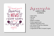 Typographic Greeting Cards, a Card Template by Cyrah's Collection (Thumbnail 1 of 3)