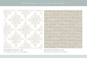 BEACH TOWN PATTERN BUNDLE DH