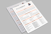 Resume Template and Cover Letter, a Resume Template by designvillage (Thumbnail 7 of 13)