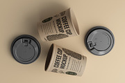 Kraft Coffee Cup Mockup, a Cups & Container Mockup by Graphicboom (Thumbnail 3 of 4)
