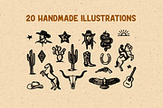 Vintage Cowboy Western Illustration, a Decorative Illustration by Eldorado Design Co. (Thumbnail 2 of 2)
