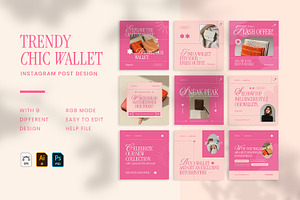 Trendy Wallet - Instagram Post, a Social Media Template by VUNIRA