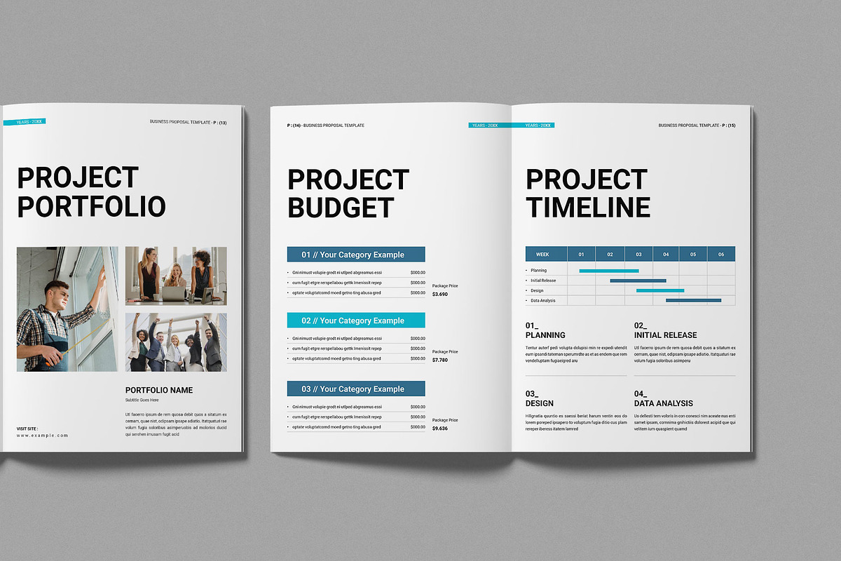 Business Proposal Template, a Brochure Template by Work-Envance (Photo 6 of 9)