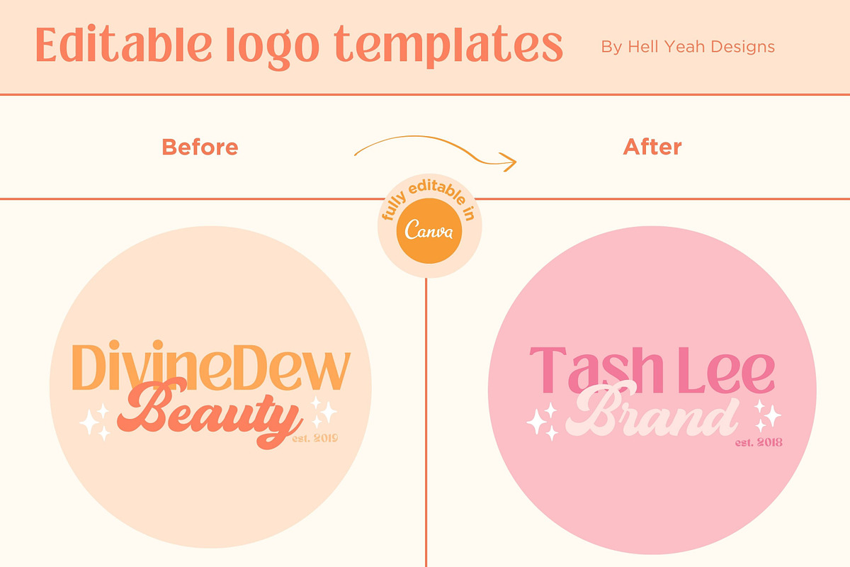 Beauty Logo Design Template Canva, a Branding & Logo Template by Hell Yeah Designs (Photo 5 of 5)