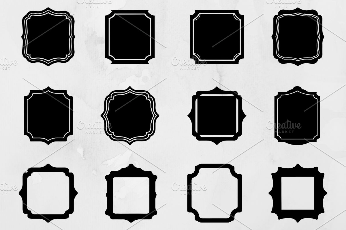 Frame Silhouette SVG, a Decorative Illustration by newminddesign (Photo 1 of 5)