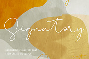 Signatory Handwriting Signature Font, a Handwritten Font by CreateBigSupply (Thumbnail 1 of 11)