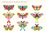 Moonlit Moths - Set and Patterns, a Pattern Graphic by PenguinHouse (Thumbnail 11 of 14)