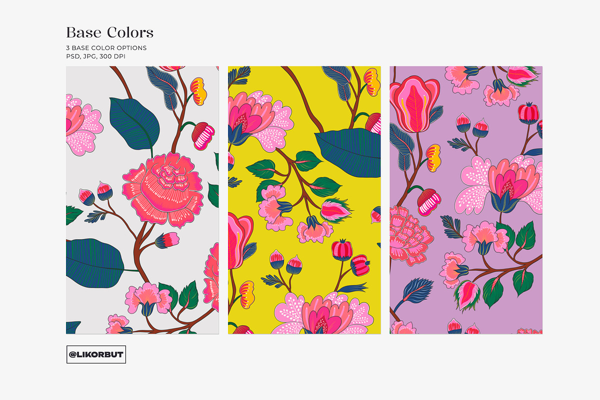 Boho Chintz Oriental Ethnic Pattern, a Pattern Graphic by likorbut (Photo 4 of 11)