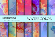 Watercolor Texture Digital Paper 02., a Texture Graphic by KENO Mascots (Thumbnail 1 of 5)