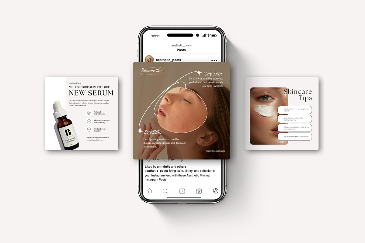 Skincare Instagram Coach Templates preview 7