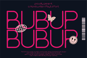 Bubup Handwritten Font, a Handwritten Font by Berdansabersama