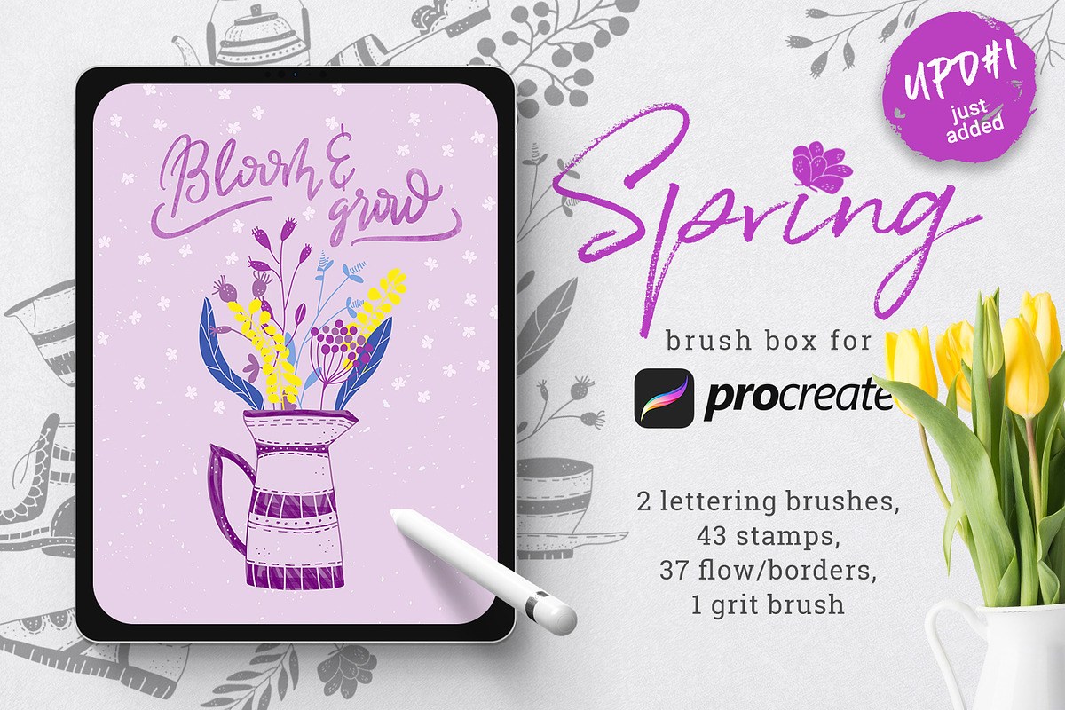All for Procreate - brush bundle, a Brush Add-On by Gray Cat Graphics (Photo 9 of 34)