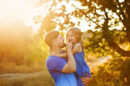 Family father and daughter containing family, baby, and love, a Person Photo by Elena Vagengeim