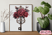Gothic Tombstones Collection Clipart, an Object Illustration by Watercolor Digital (Thumbnail 16 of 18)