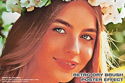 Retro Dry Brush Poster Effect, an Action Add-On by DaldSgh (Thumbnail 1 of 13)
