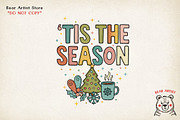 Retro Christmas Hand-drawn PNG, a Graphic by GlitterCraft (Thumbnail 67 of 101)