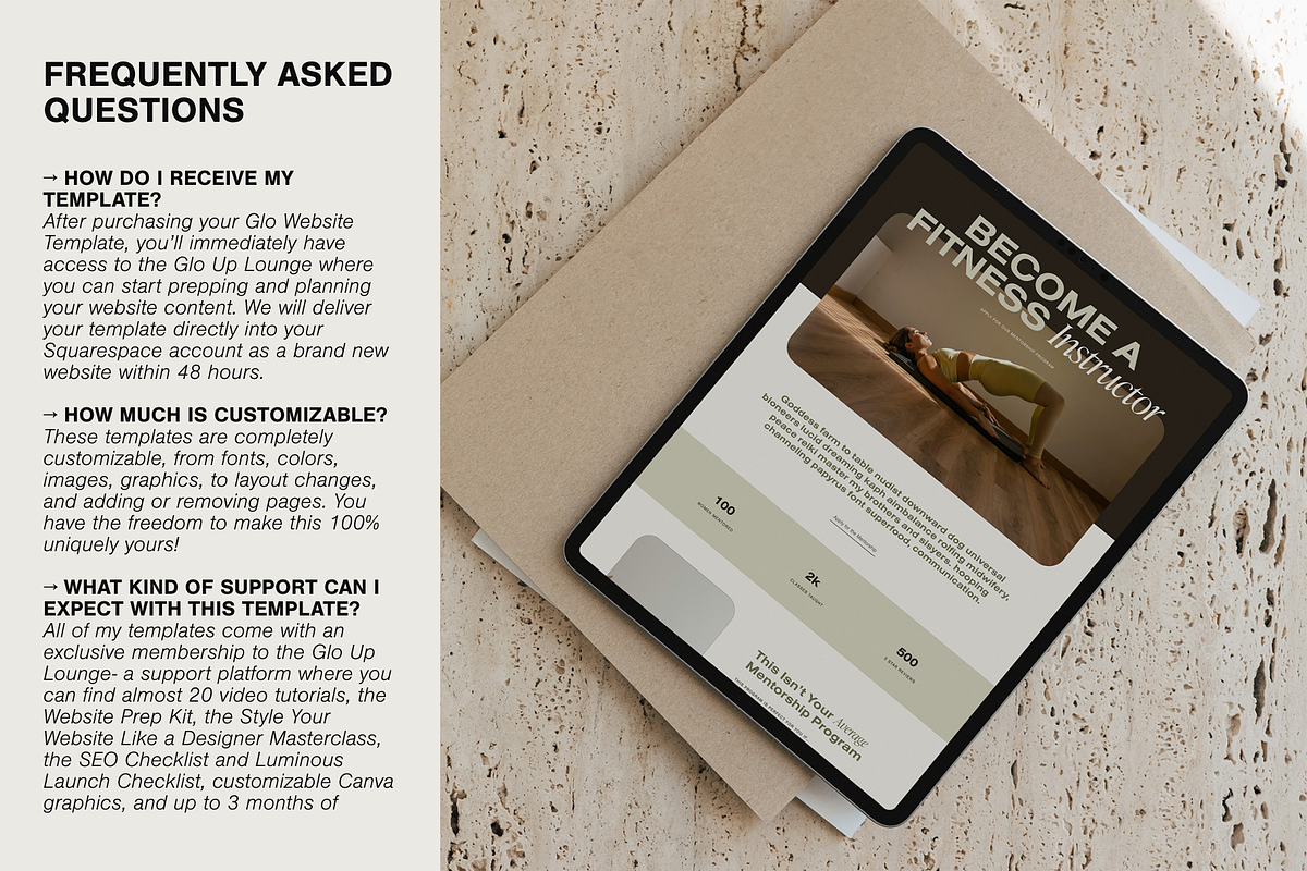 Website Template Squarespace, a Squarespace Template by Glo Design Studio (Photo 9 of 9)