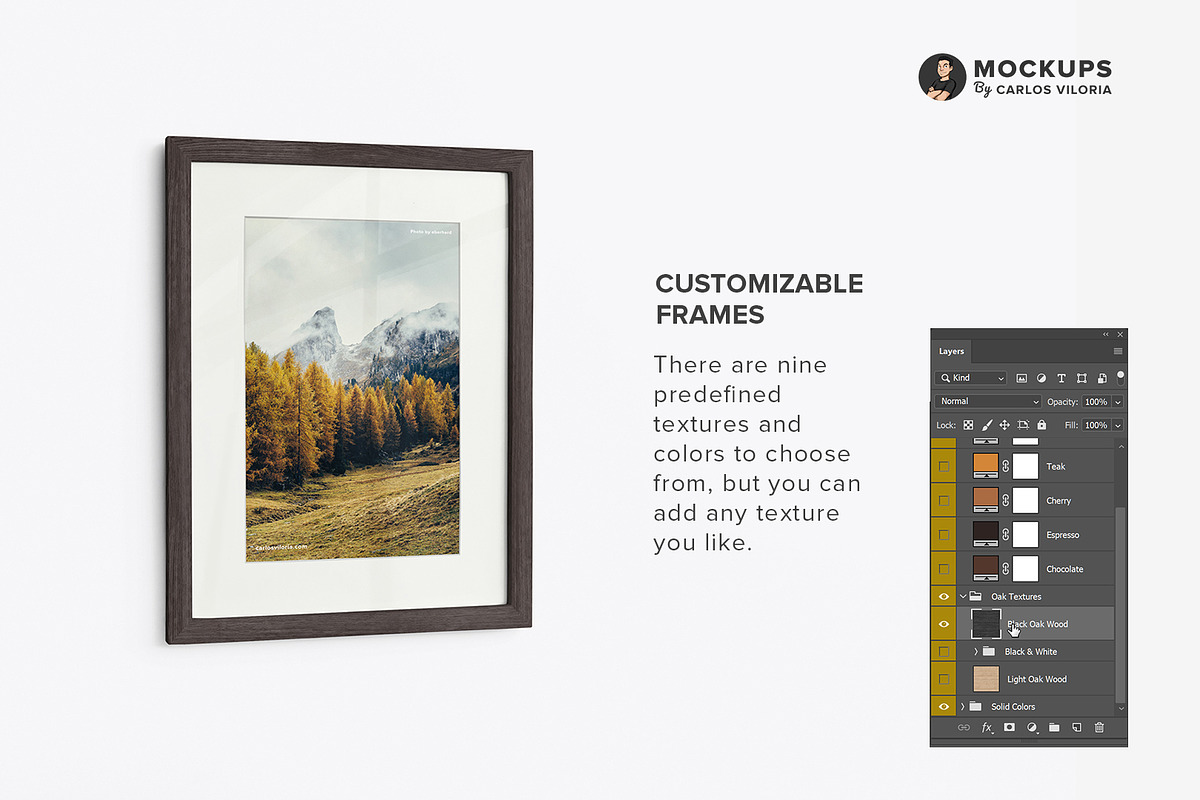 Portrait Frame Mockup - 30x40 cm, a Merchandise Mockup by Mockups by Carlos Viloria (Photo 4 of 7)