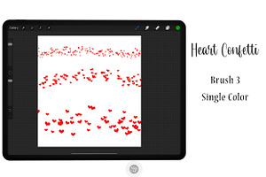 Procreate Heart Confetti Brush