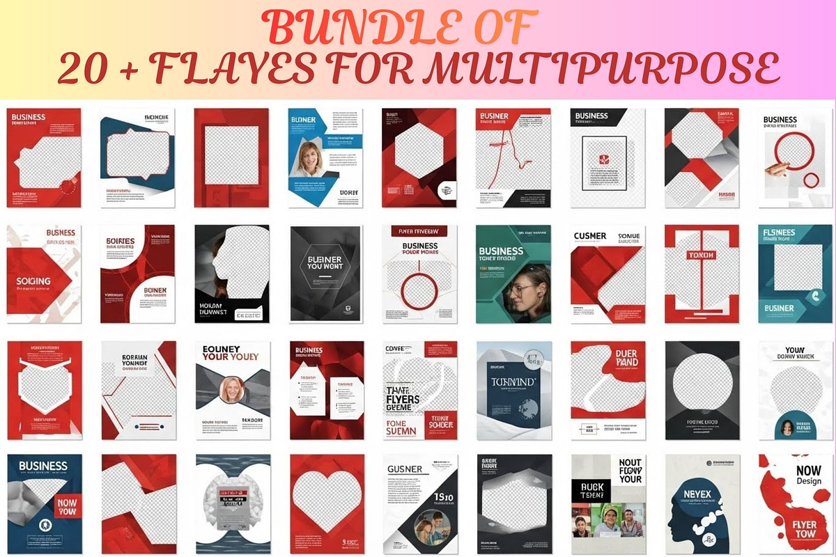 20 Editable Flyer Templates, a Social Media Template by Aban's World (Photo 2 of 4)