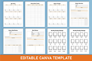 2024 Reading Planner Canva Interior