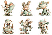 Whimsical Easter Animals Clipart PNG, an Illustration by Designking (Thumbnail 3 of 5)