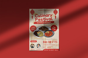 Culinary Festival Korean Food Flyer