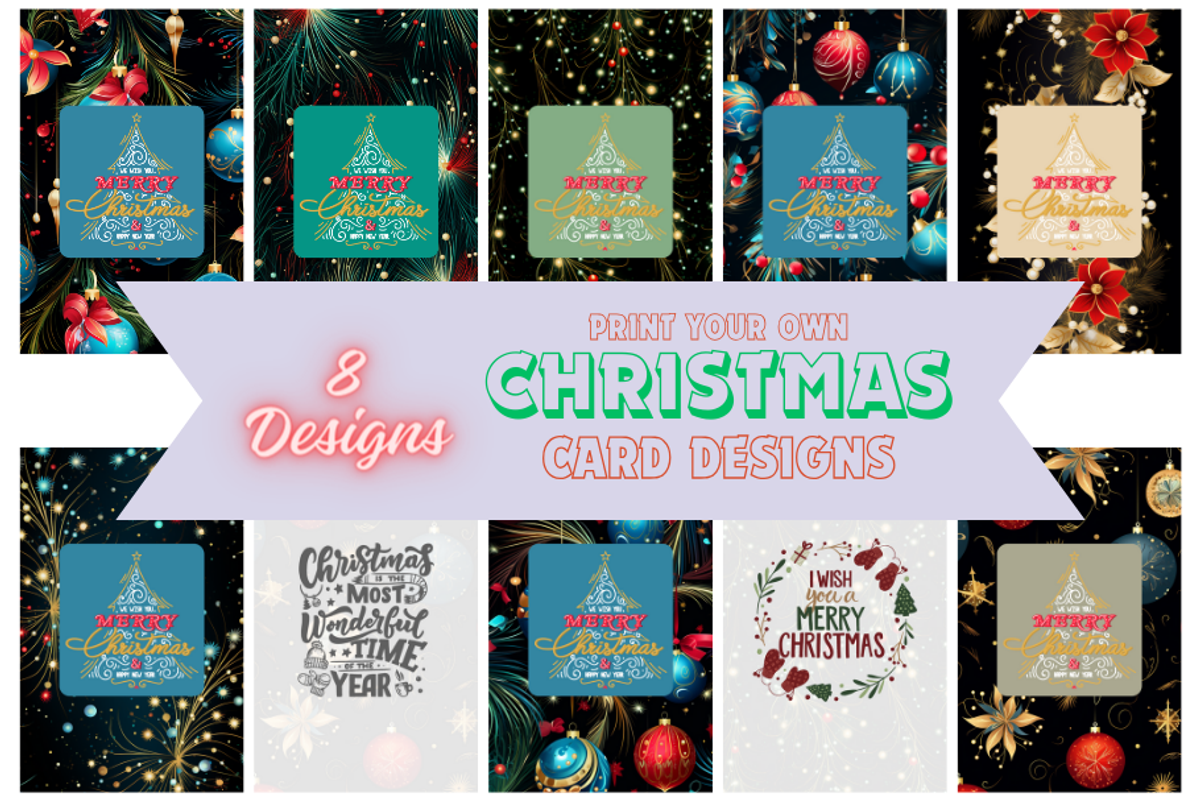 Christmas Card Design Bundle 9, a Card Template by Jay Major Designs (Photo 1 of 10)