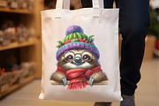 Watercolor Christmas Funny Cute slo, a Seasonal Illustration by Rose Art (Thumbnail 6 of 7)