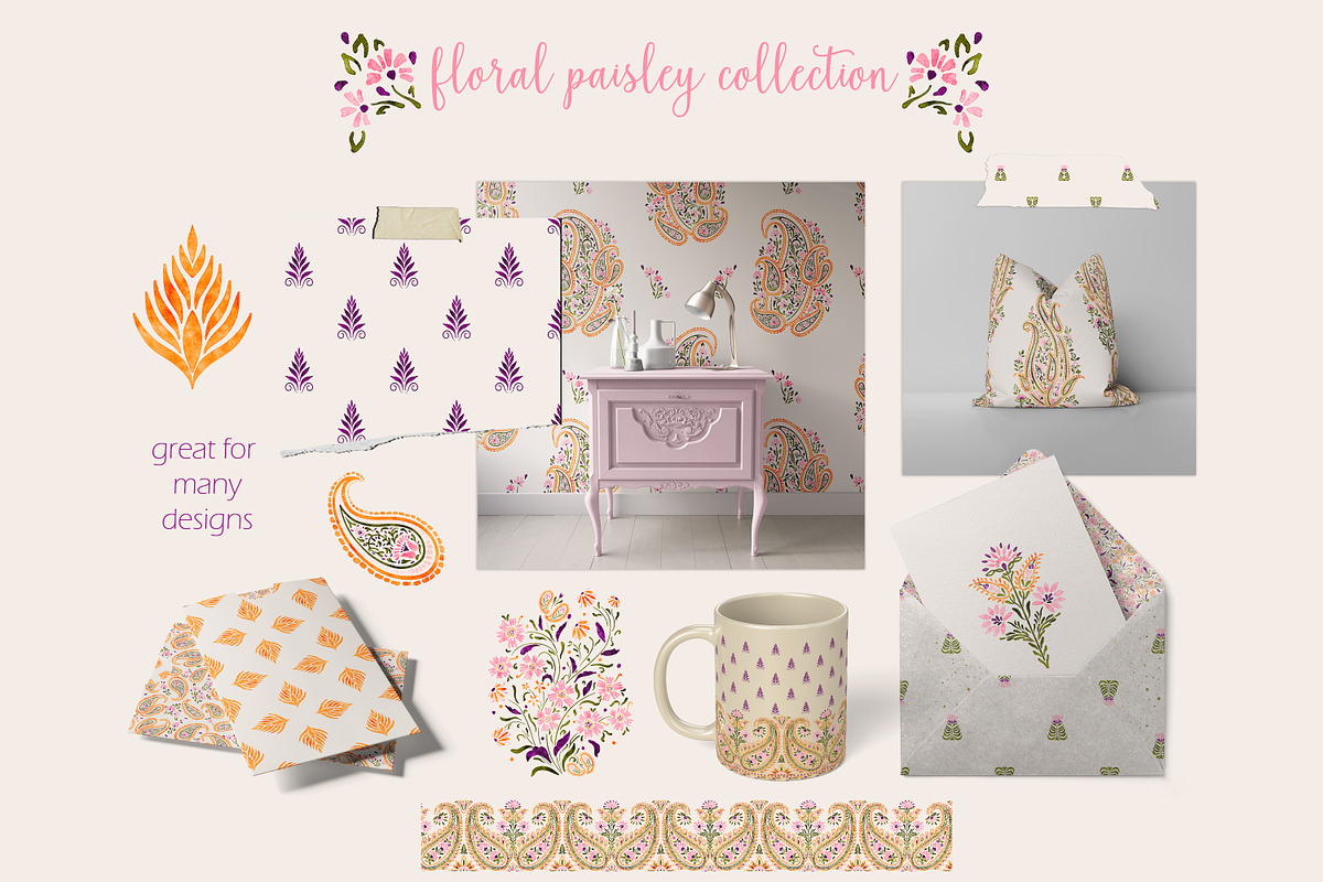 Floral paisley collection, an Illustration by Mona Ahmed (Photo 8 of 9)