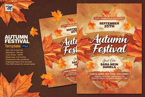 Autumn Festival Flyer Template, a Flyer Template by Tarommir