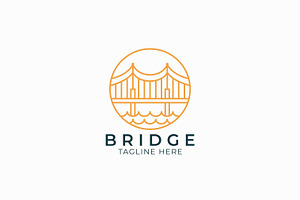 Bridge Logo At Circular Frame Brand, a Branding & Logo Template by Signatoro