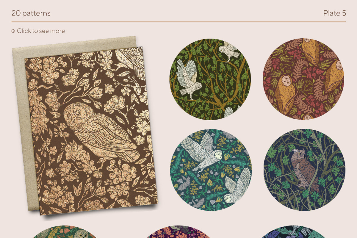 Owls graphic collection, a Decorative Illustration by Piñata (Photo 6 of 17)