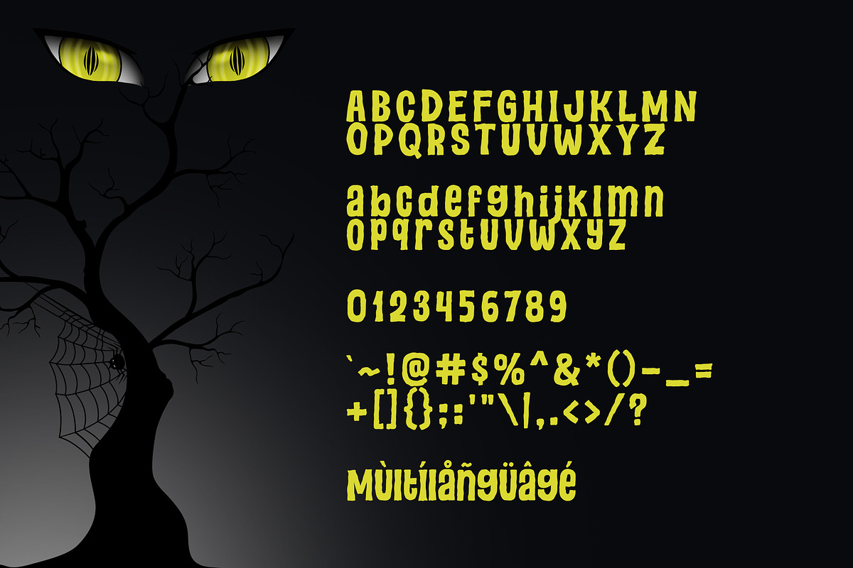 Grimmy Spooky, a Sans Serif Font by khurasan (Photo 5 of 5)