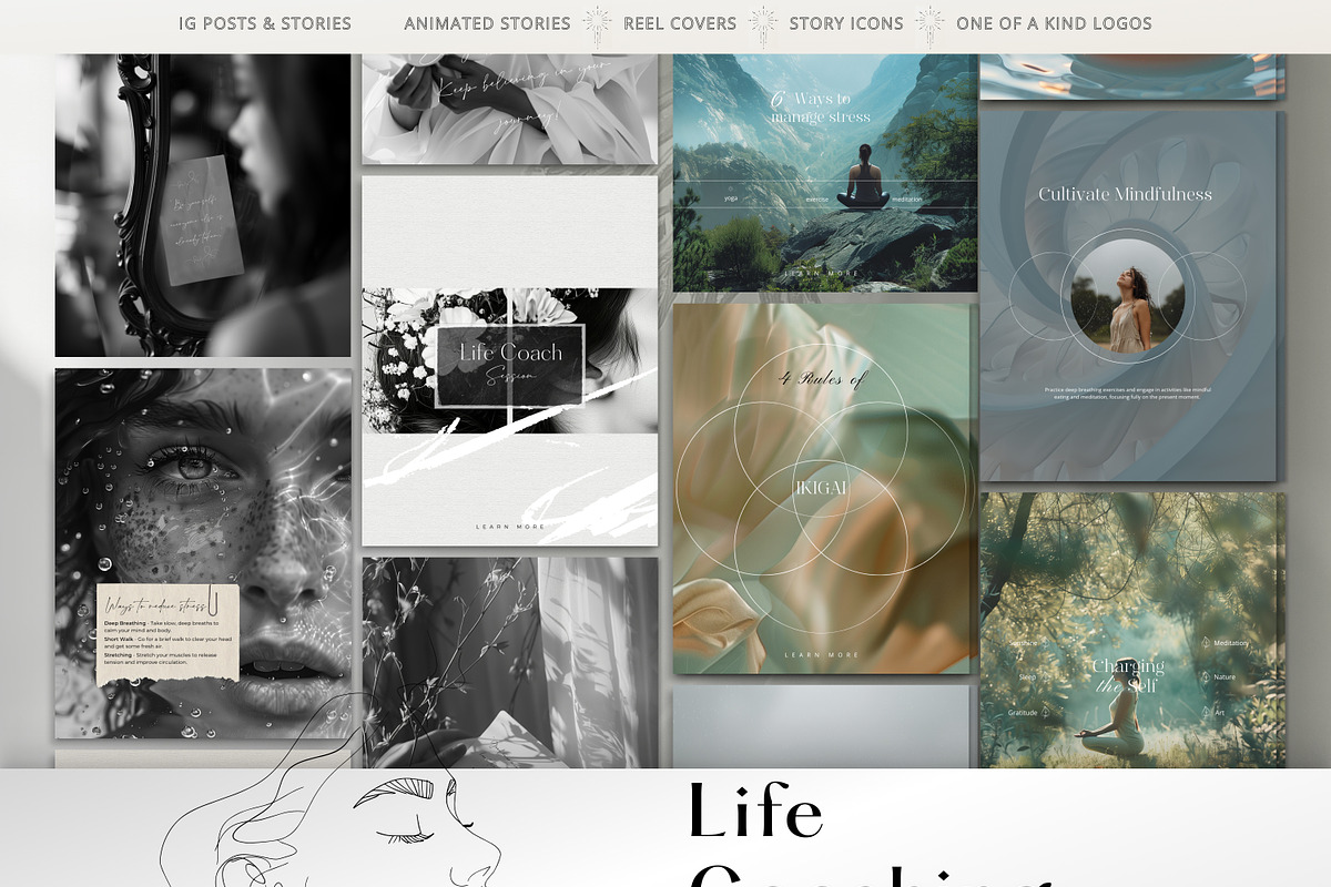 Wellbeing Coach Template - IG Canva, a Social Media Template by Under My Cozy Roof (Photo 10 of 11)