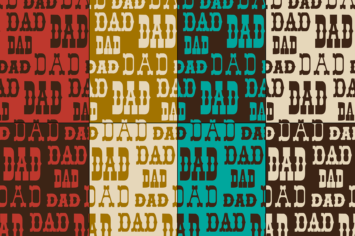 Seamless Father's Day Patterns, a Pattern Graphic by Melissa Held Designs