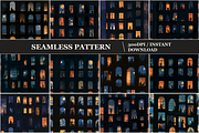 Apartment Windows Seamless Patterns, a Pattern Graphic by Inknfolly (Thumbnail 1 of 4)