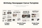 Birthday Newspaper Canva Template, a Magazine Template by Snapybiz (Thumbnail 10 of 10)