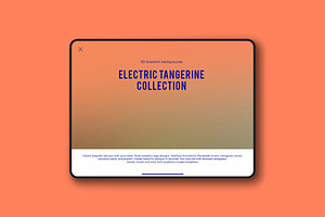 30 Electric Tangerine Gradients