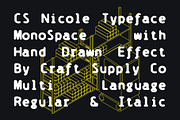 CS Nicole Mono Drawn, a Serif Font by Craft Supply Co. (Thumbnail 3 of 8)